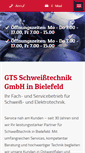 Mobile Screenshot of gts-schweisstechnik.de